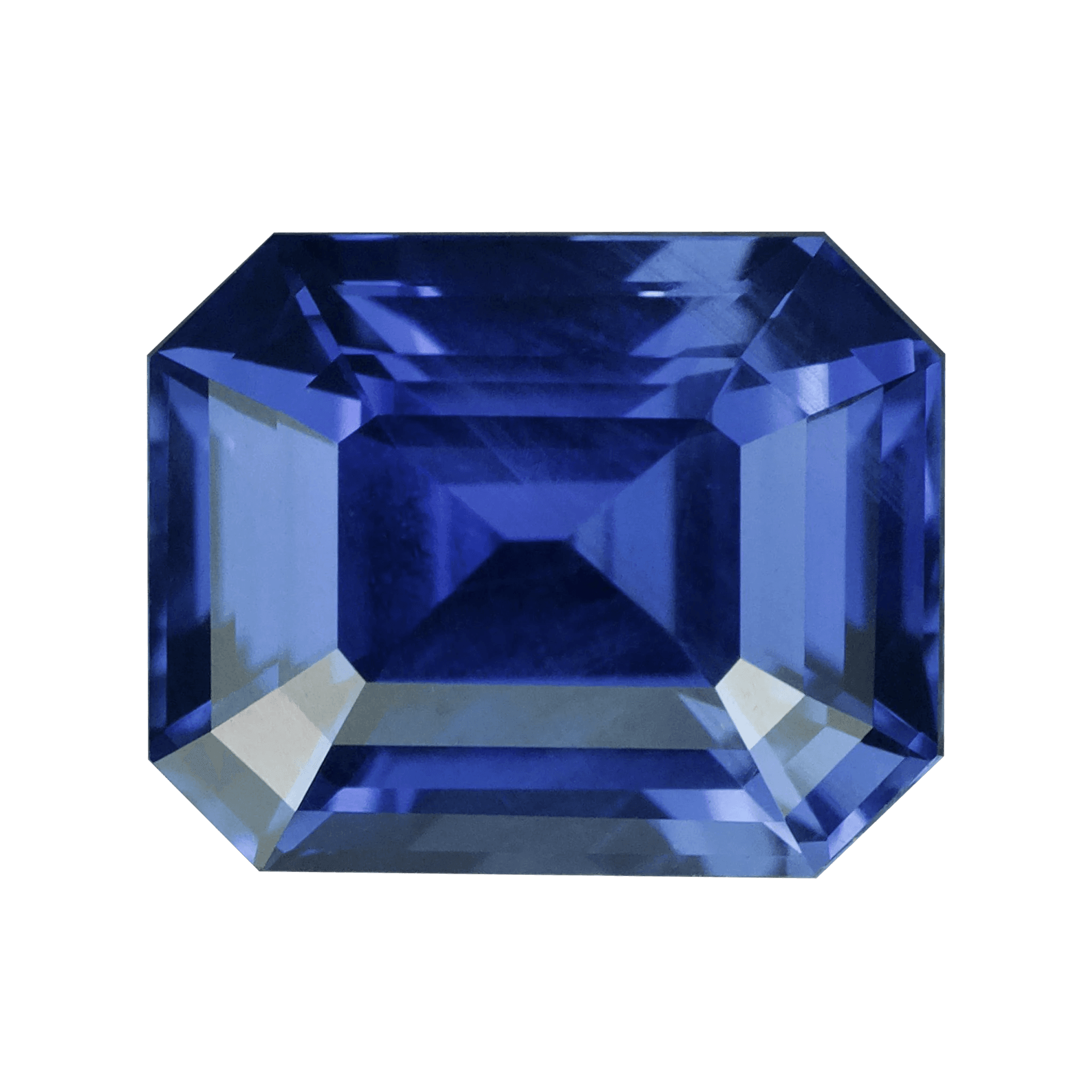 Cushion-Cut Blue Sapphire