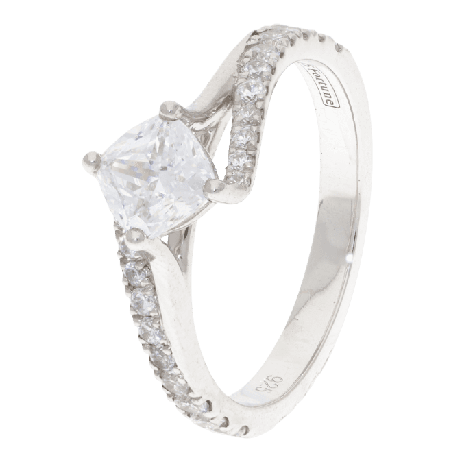 Cushion Cut Diamond Ring